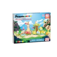 Picasso Tiles - 磁力片積木玩具 - 恐龍與野生動物套裝 52塊套裝 磁石 積木 激發創造力與空間想像 益智 STEM 益智建構玩具
