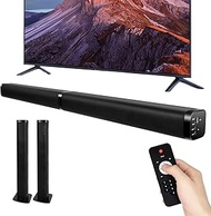 TV Sound Bar 40W Sound Bars for TV Bluetooth 5.0 Soundbar 2 in 1 Separable Soundbar Home Theater Audio Detachable Sound Speaker System Wireless Wired TV Sound bar, Bluetooth/Optical/AUX Connection