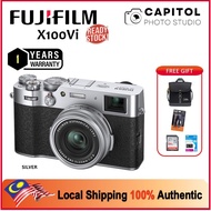 Fujifilm X100Vi f/2.0 Lens (23mm) Digital Camera (silver)(black) fujifilm malaysia set