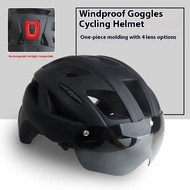 Road Bike Helmet Magnetic Goggles Cycling Helmet Cycling Helmet Men Women Road Bike Mountain Bike He