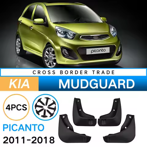 FOR Custom mudguards for Kia Picanto 2011-2018; non-destructive installation