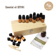Aroma&More Essential Oil Kit ชุดเซทน้ำมันหอมระเหย 9 กลิ่นขนาด 10มล พร้อมอุปกรณ์ผสมเอง ชุดคุ้มค่าสุด