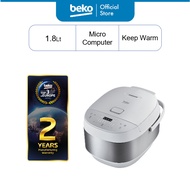 Beko Premium Microcomputer Rice Cooker (860W/1.8L) RCM 50823 W