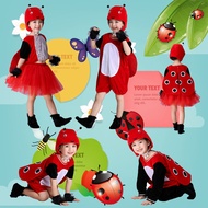 flora fauna costume kids animal costume for kids Serangga haiwan kanak-kanak baru Ladybug kostum per