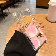 1pc New Minimalist Tulip Flower Pattern Transparent TPU Shockproof Protective Case Compatible With G