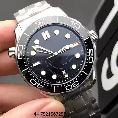 00-Series Men's Mechanical Diving Watch 42mm Black Ceramic Bezel 8900 Automatic Movement Brushed Sta