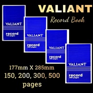 Valiant Record Book Hard Bound 150 200 300 500 pages 177mm X 285mm per piece