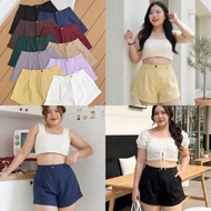 Talent Big Size Thailand High Waist Short Pants(Free Size XL-3XL 32-40Inch)大码西装高腰裤裙z