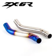 Motorcycle Exhaust Middle Link Pipe NINJA ZX6R 2009-2020 ZX6R 636 2013-2020