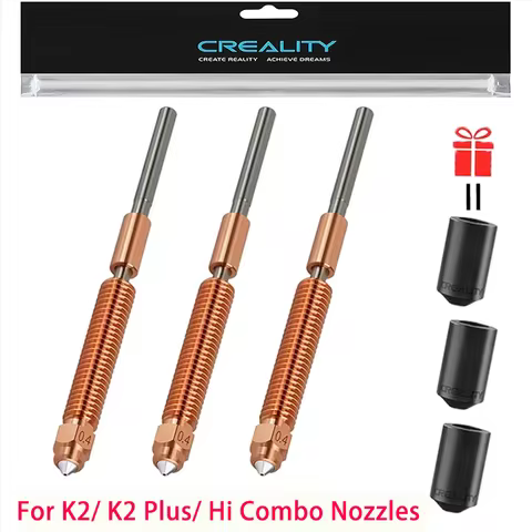 1/2/3PCS Creality Original K2/K2 Plus Nozzles Unicorn Quick-Swap Nozzle Kit with Silicone Socks, for