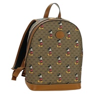 GUCCI Micro GG Supreme Disney 雙肩包 PVC 米色 金色 552884 正品 171451SAM
