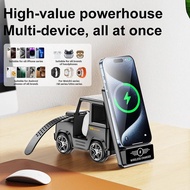 Multifunctional Spaeker with Wireless Charger 3-in-1 for iPhone Smartwatch Earbuds