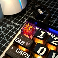 Art key artisan keycap Valorant Translucent keycap Hand made Resin keycap mechanical keyboard keycap