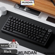 MUNDAN Gaming Keyboard, Silent AK820 Mechanical Keyboard,  Mechanical Keys 82-Key With Knob Wired Ke