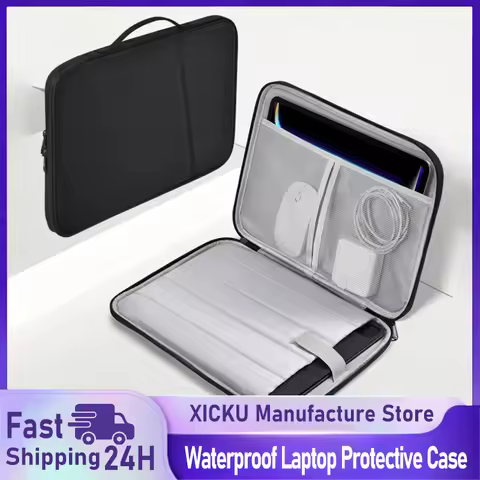 Waterproof Shockproof Handle Bag Laptop Sleeve Case for Macbook Air 11 13 Inch M4 M3 M2 Chip Mac Boo