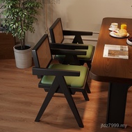 Chair Medieval Armrest Backrest Desk Solid Wood Chair R2Z4