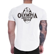 Men Women Same Style Loose Breathable Olympia Fitness Olympia Street Wear Sports T-Shirt 306