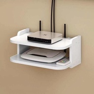Router Storage Box Wall-Mounted WiFi Shelf Cat Set Top Box Wall-Mounted Perforation-Free Blocking Sh