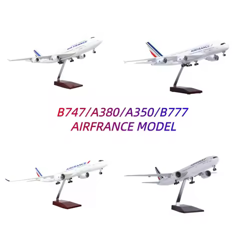 47CM air france plane model A380/B747/B777/A350 Model airplanes Resin Diecast collectible aircraft w