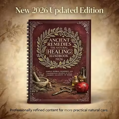 Vintage Ancient Remedies Natural Healing Handbook 2026 Herbal Home Remedy Record Notebook Planner
