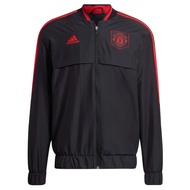 ADIDAS MEN'S MANCHESTER UNITED ANTHEM JACKET (Black, XX-Large)