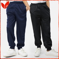 SELUAR TRACK SEKOLAH BIRU GELAP/HITAM I SCHOOL TRACK BOTTOM SELUAR SUKAN BUDAK DEWASA PLUS SIZE