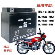 Qianjiang Wuyo Style QJ150-18A/H Men's Motorcycle Uniform Maintenance-Free Battery 12V7A Dry Battery