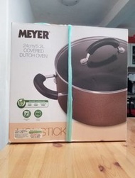 全新美亞Meyer有蓋不黏湯鍋24CM/5.2L適用於所有爐具，包括電磁爐