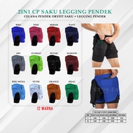 Men's Compression Sports Shorts 2-in-1 Shorts for Gym, Boxing, Cycling, Jogging