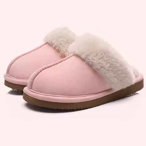 Kidmi Winter Women Fuzzy Slippers Classic Brand Fluffy House Shoes Indoor Warm Suede Cozy Slippers C