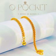 Q POCKET | COP916 Gold-Plated "CORN” Bracelet Simple Fashion Style Jewelry (W:2mm-3mm L:13cm-22cm) -