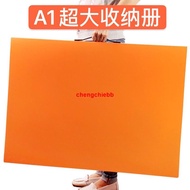/A1 Portable Poster Book Folder Picture Information 2K Engineering Paper Drawing Storage Half-Open A