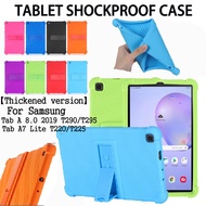 Soft Case For Samsung Tab A 8.0 2019 case T290 T295 Shockproof Silicon Tab A7 Lite T220 T225 Cover case with Kickstand