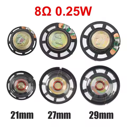 5PCS 0.25W Speaker 8ohm Loudspeaker 0.25 Watts 8R Plastic Shell Speaker Horn External Magnetic Speak