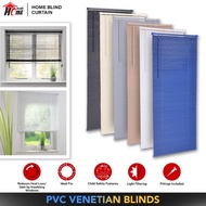 [HOMEBLIND] Venetian 25mm PVC Light Filtering Blinds / Venetian Blinds / Width 2 Feet ~ 6 Feet / 6 C