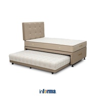 Informa Sleep 120X200 cm Briss Tempat Tidur 3 In 1 - Cokelat Dipan Sorong Ranjang Anak Divan Kasur