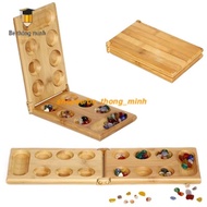 Mandarin Box Game Set, folk game, Premium Wooden Box with Stone