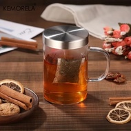 477ML Glass Cup Tea Infuser Mug Borosilicate Glass Tea Mug with