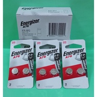 3 CARDS (6 Pieces)  ENERGIZER ALKALINE A76 (LR44)CELL BATTERY