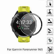 Garmin Forerunner 965 FULL Coverage Black Film Tempered Glass or Screen Protector - 2pcs