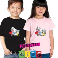 - Children 's T-shirt Bt.21 All Member Standing S-xxl 1-9 Years / Bts Mang Tata Koya Chi Children' S Shirt