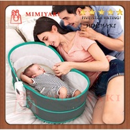 ❤Baby❤ 5 in 1 Cradle Music Chair Multi Function Newborn Bedside Rocker Bassinet Buaian Bayi -4514