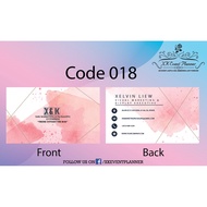 C018 Name Card Design