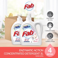 Fab Enzymatic Action Detergent 3L 4 Bottles