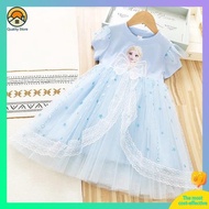 dress for kids dress for kids girl 7 years old Aisha Princess Dress Girls 2024 Summer Dress New Baby Elsa Dress Frozen Kids Cotton Skirt
