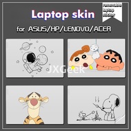 Cartoon Laptop Sticker Asus HP Matte Transparent Laptop Skin HP Pavilion Anti-scratch Laptop Film HD Screen Film Waterproof Laptop Skin 14'' 15.6'' 13'' Inch Laptop Skin Protector