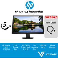 HP V20 HD LED 19.5" 1H849AA | TN / 60Hz / 5ms / VGA + HDMI / 3Y Monitor