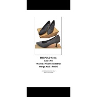 ENG POLO Black Glitter Heels Shoe
