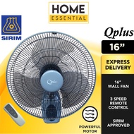 Qplus 16 Remote Control Wall Fan Table Fan ELBA (16") ETF-G1620 GR