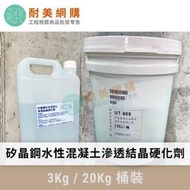 ［耐美網購］矽晶鋼水性混凝土滲透結晶硬化劑・3Kg / 20Kg 二種規格・地坪專用（附發票）